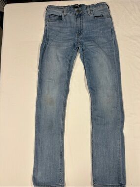 PAIGE Lennox Slim Fit Light Wash Jeans Size 31 Stretch Denim